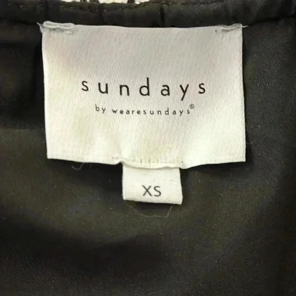 Sundays Bouclé Cropped Puff Sleeve Jacket - Size XS